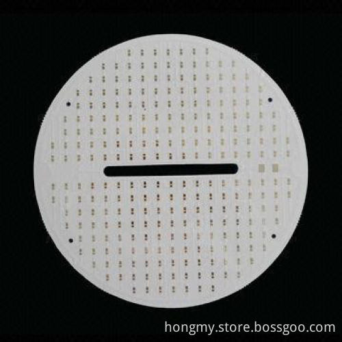 Single-sided Aluminum PCB, Round Shape, Used for LED Lighting